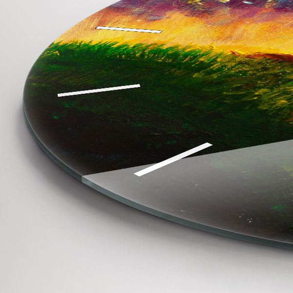 Reloj de pared redondo Principito abstracto