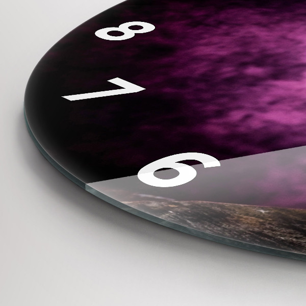 Reloj redondo pared Copa de vino