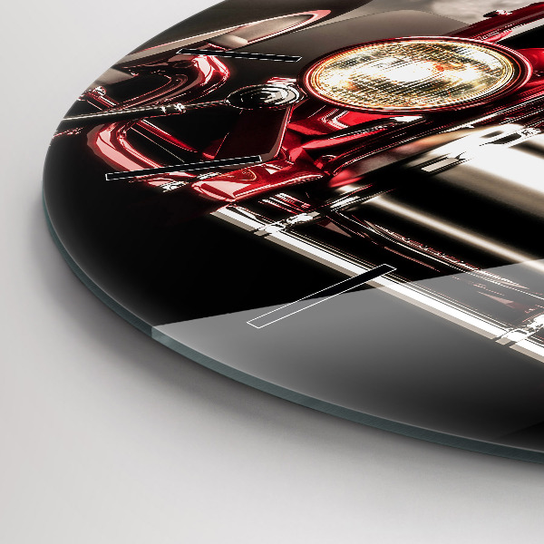 Reloj redondo pared Coche antiguo de época