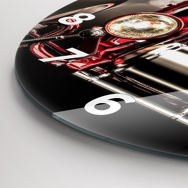 Reloj redondo pared Coche antiguo de época