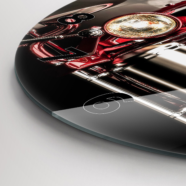 Reloj redondo pared Coche antiguo de época