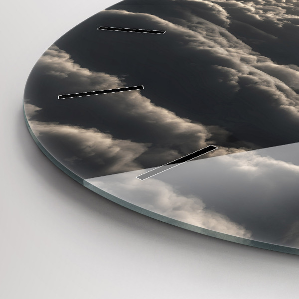 Reloj redondo pared Globo en el cielo