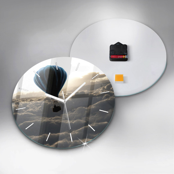 Reloj redondo pared Globo en el cielo