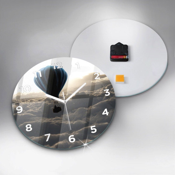 Reloj redondo pared Globo en el cielo