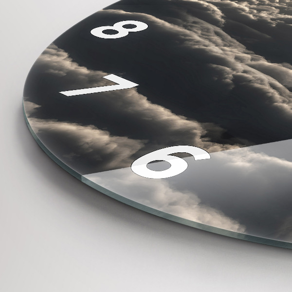 Reloj redondo pared Globo en el cielo