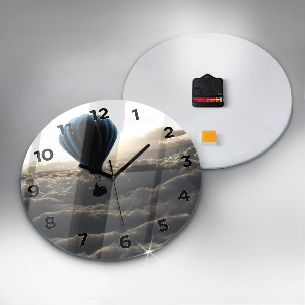 Reloj redondo pared Globo en el cielo
