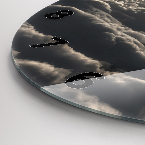 Reloj redondo pared Globo en el cielo