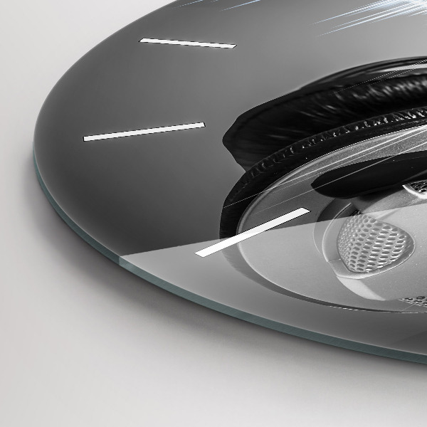 Reloj redondo pared Micrófono y auriculares