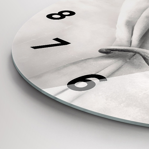 Reloj de cristal redondo Elefante