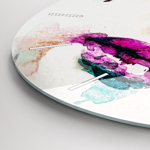 Reloj de pared redondo Rostro abstracto de mujer