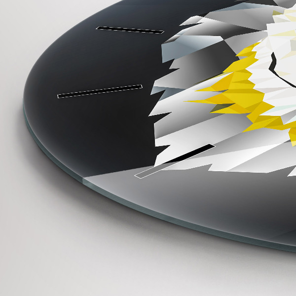 Reloj de pared redondo Cabeza de lobo