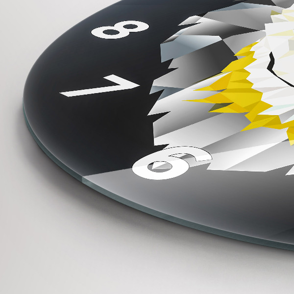 Reloj de pared redondo Cabeza de lobo