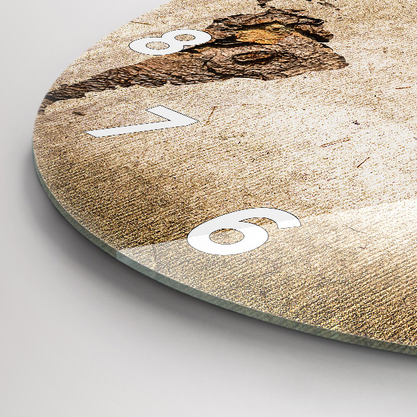 Reloj redondo pared Mapamundi vintage