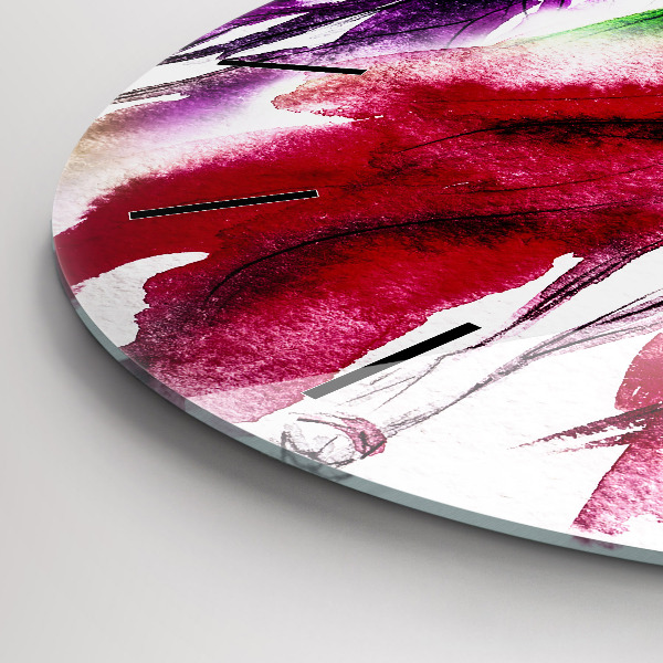 Reloj redondo pared Mujeres con vestidos de colores