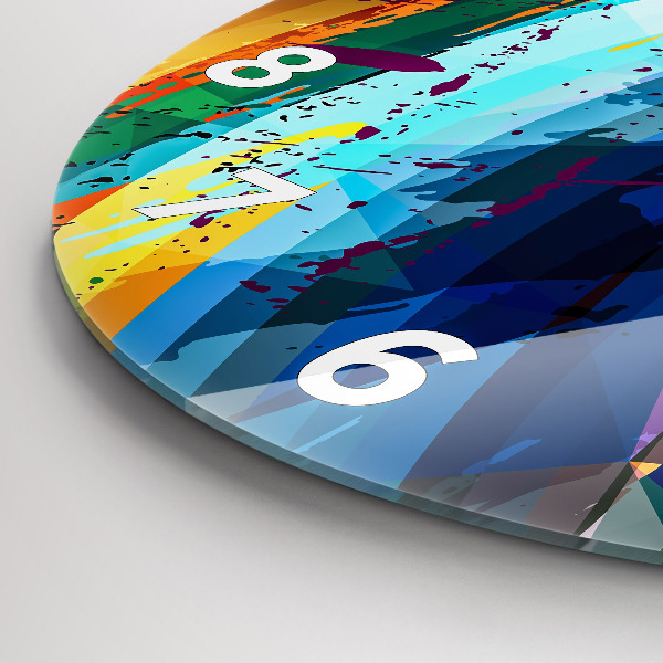 Reloj de pared redondo Fondo abstracto