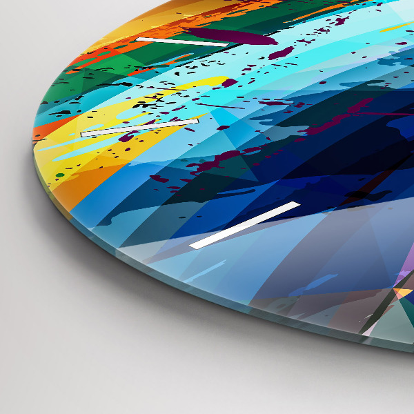 Reloj de pared redondo Fondo abstracto