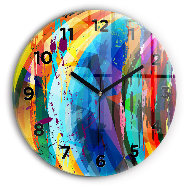 Reloj de pared redondo Fondo abstracto
