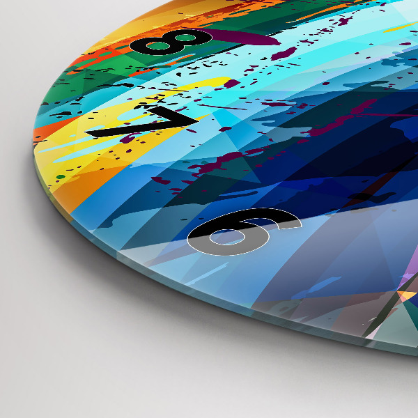 Reloj de pared redondo Fondo abstracto