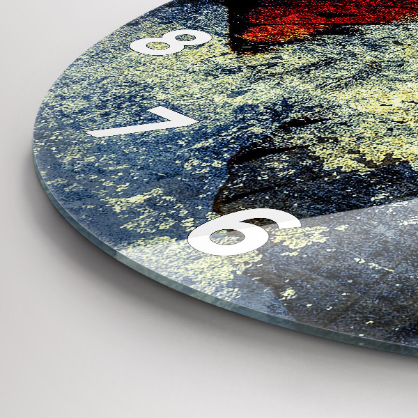 Reloj de cristal redondo Mariposa estilo vintage