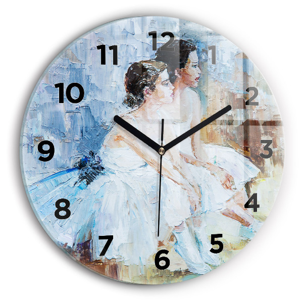 Reloj de pared redondo Jóvenes bailarinas