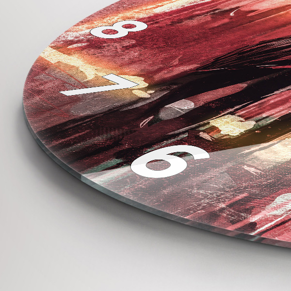 Reloj de cristal redondo Pareja de jóvenes enamorados