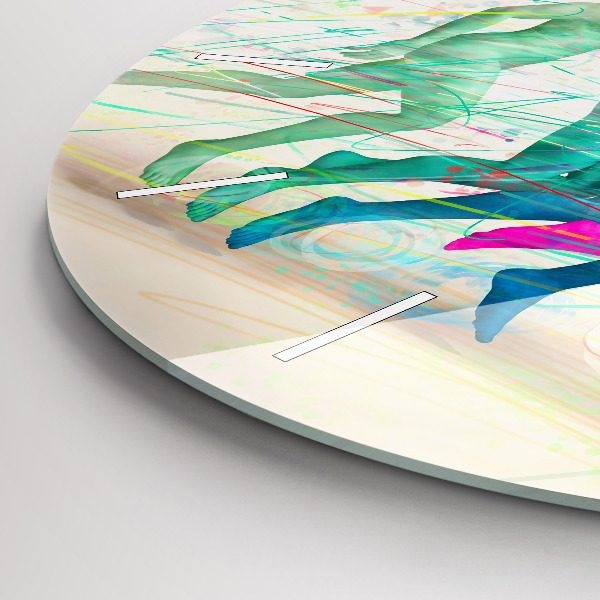 Reloj de pared redondo Gente colorida