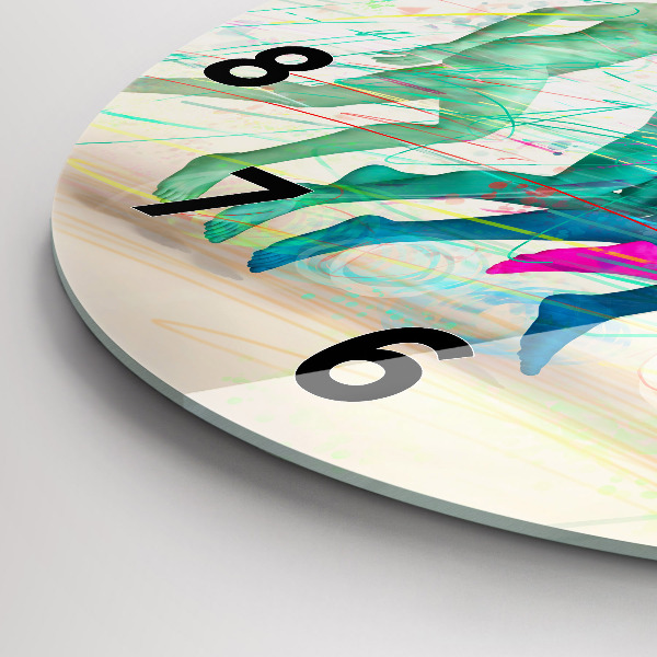 Reloj de pared redondo Gente colorida