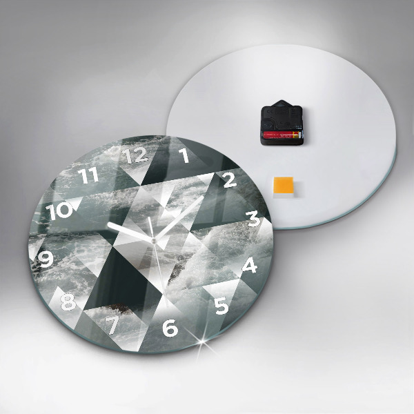 Reloj redondo pared Olas marinas abstracto