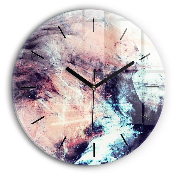 Reloj de pared redondo Imagen abstracta