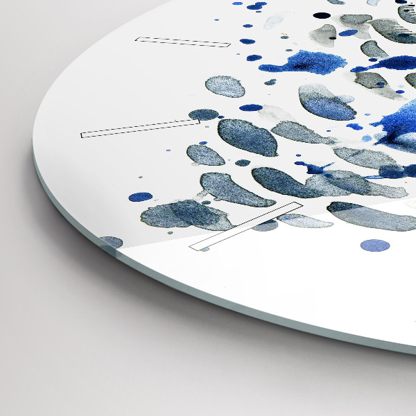 Reloj de cristal redondo Mirada de búho