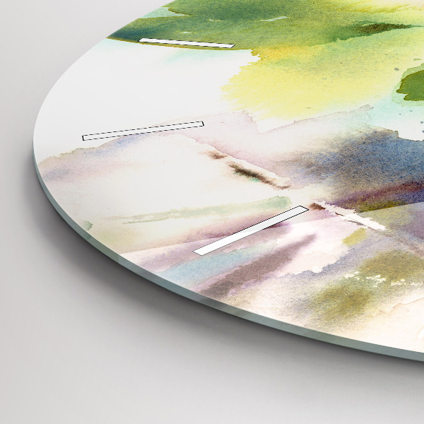 Reloj redondo pared Rosas en un jarrón Acuarela