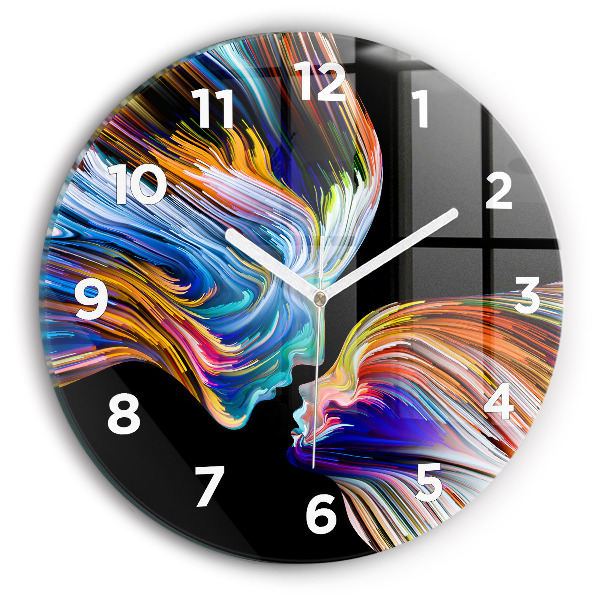 Reloj de cristal redondo Arte emocional