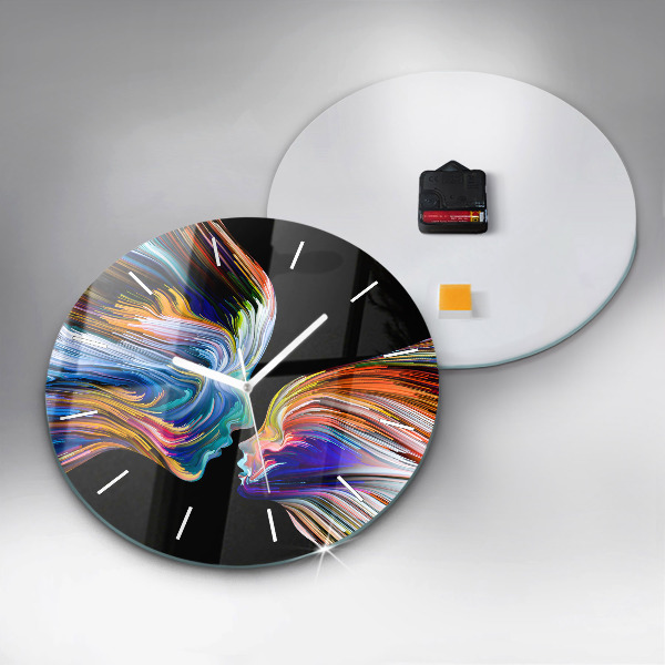 Reloj de cristal redondo Arte emocional