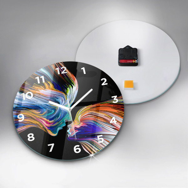Reloj de cristal redondo Arte emocional