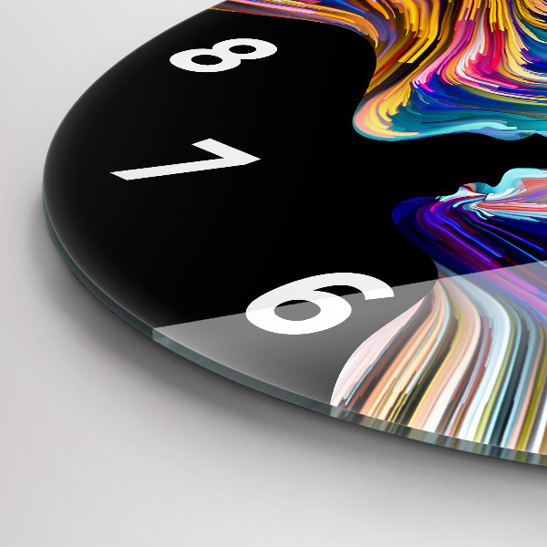 Reloj de cristal redondo Arte emocional