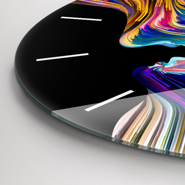 Reloj de cristal redondo Arte emocional