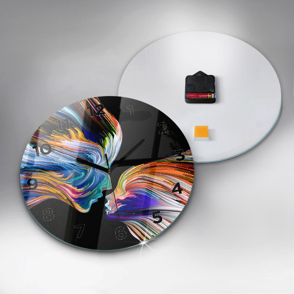 Reloj de cristal redondo Arte emocional