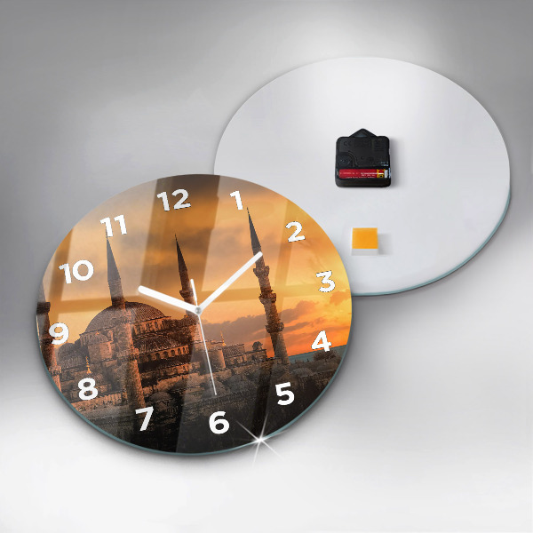 Reloj de cristal redondo Mezquita de Estambul