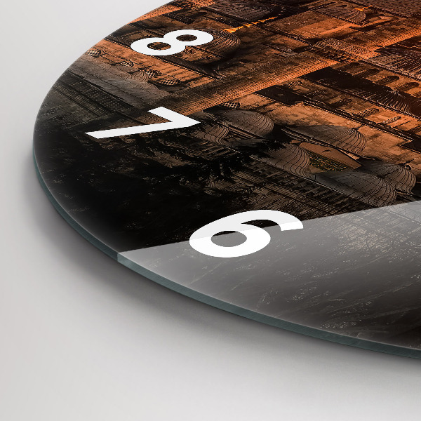 Reloj de cristal redondo Mezquita de Estambul