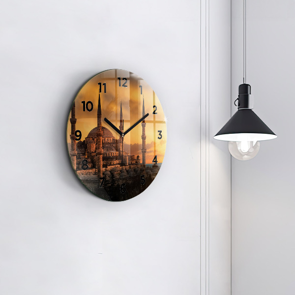 Reloj de cristal redondo Mezquita de Estambul