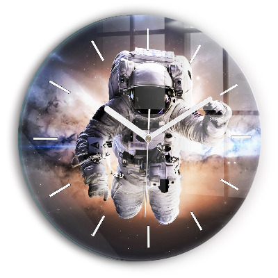 Reloj de pared redondo Astronauta en el espacio