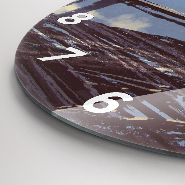 Reloj redondo pared Ángel en bicicleta