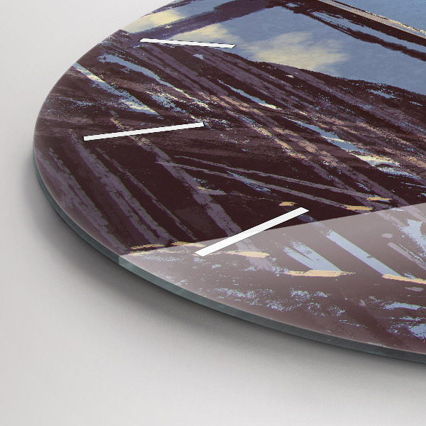 Reloj redondo pared Ángel en bicicleta