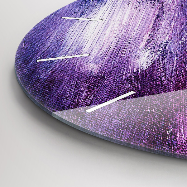 Reloj redondo pared Textura de pintura acrílica