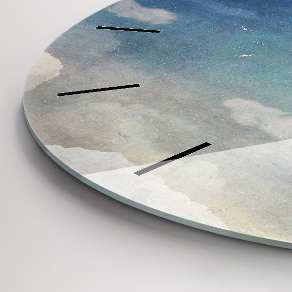 Reloj redondo pared Chica en la luna