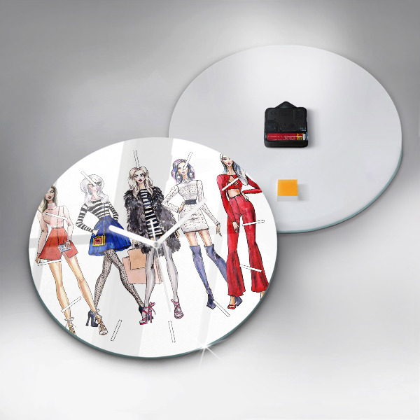 Reloj de cristal redondo Chicas a la moda