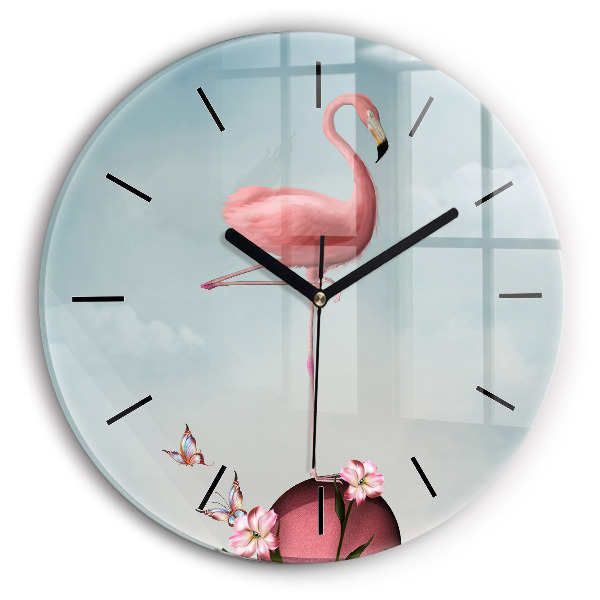 Reloj de pared redondo Flamenco surrealista