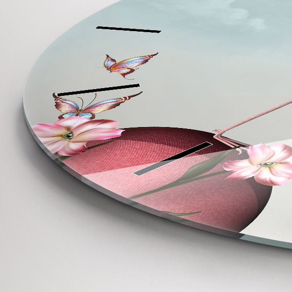 Reloj de pared redondo Flamenco surrealista