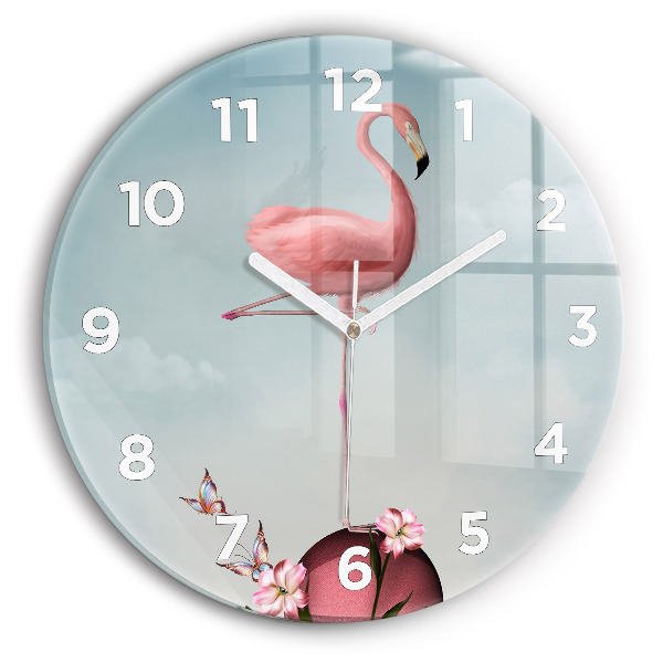Reloj de pared redondo Flamenco surrealista
