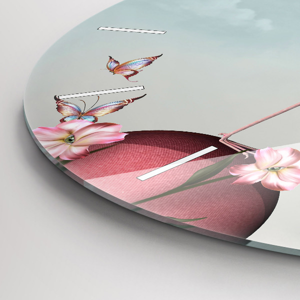 Reloj de pared redondo Flamenco surrealista